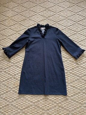 Jude Connolly Ruffled Collar Navy Tunic Helen Dress